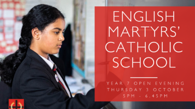 Year 7 Open Evening- Thursday 3rd October 2024