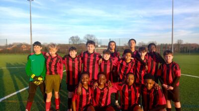 Year 8 Boys Football Team Win the County Cup Quarter Final